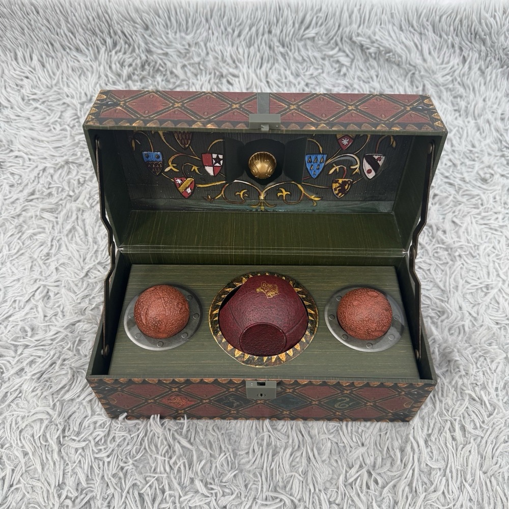 Harry Potter Quidditch Collectible Set Trunk Bludgers Quaffle Snitch 2016